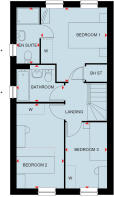 First floor of the 3 bedroom Archford