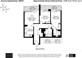 Flat 69, 10 Aurora Apartments SW18 4FW-Floor Plan.