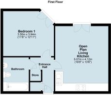 Floorplan - 28 Royal Mews, Ashby-de-la-Zouch