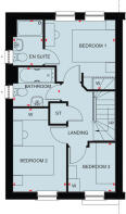 The first floor floorplan of The Archford