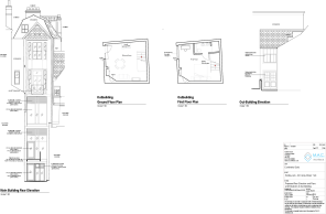 116 Rear Elevation and Outbuilding Plans and Eleva