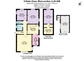 Floor Plan -  8 Dulas Close, Rhos-on-Sea LL28 4UR.