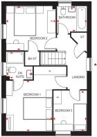 The Hadley first floor plan at Hampton Mill