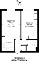 Floorplan area for info only, not for £/sq. ft valuation