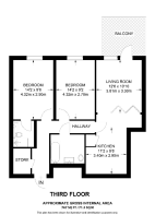 Floorplan area for info only, not for £/sq. ft valuation
