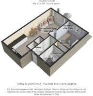 83 Apsley House - Floor plan 3D