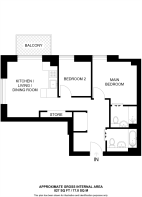 Floorplan area for info only, not for £/sq. ft valuation