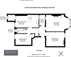 Floorplan of 152 (3F1) Bruntsfield Place