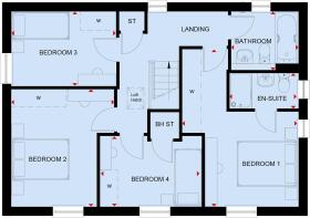 First floor plan of the pennine
