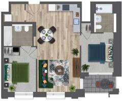 2 Bedroom Example