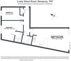 Apartment 4, One Lusty Glaze - floor plan