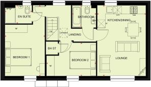 First floor plan of the alverton at QJP