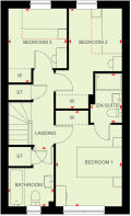 First floor of the 3 bedroom Matlock