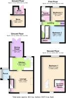 1 Crown Cottages, Oakmere, Northwich - all floors