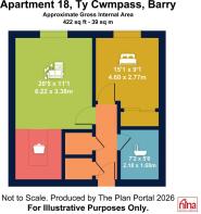 Apartment 18, Ty Cwmpass, Barry