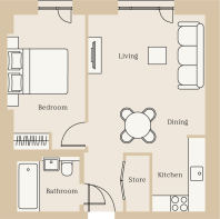 1E Floor Plan