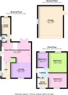 13 Green Lane, Wincham, Northwich - all floors