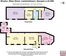 Floor Plan - Minafon, Water Street, Llanfairtalhai
