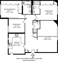 Floorplan area for info only, not for £/sq. ft valuation