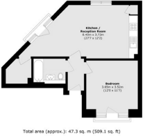Floorplan area for info only, not for £/sq. ft valuation