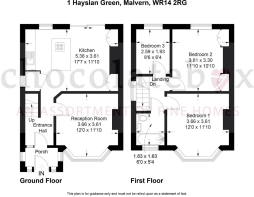 Accurate floor plan for 1 Hayslan Green
