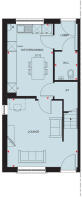 Ground floor floorplan for The Louth