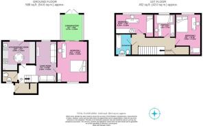 Coloured floorplan