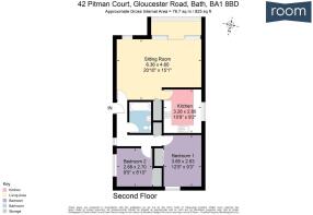 42 Pitman Court, Gloucester Road, Bath, BA1 8BD -