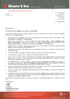 Cover Letter & Best & Final Offer Form - Sale of l