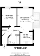Floorplan area for info only, not for £/sq. ft valuation