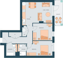 Plot 266 - Bradbury Apartments Floorplan