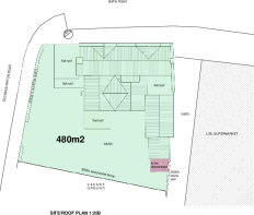 Site and roof plan