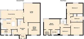 Golygfar Afon, Llanrwst - all floors.JPG