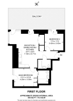 Floorplan area for info only, not for £/sq. ft valuation