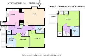 Upper Flat, Invercloy Buildings, Brodick 2D