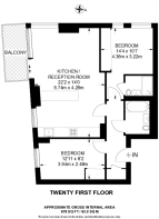 Floorplan area for info only, not for £/sq. ft valuation