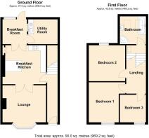 2D Floor Plan 5 Salisbury Terrace, Llanrwst - all