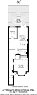 Floorplan area for info only, not for £/sq. ft valuation