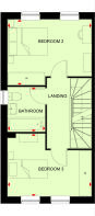 First floor plan of the marwood end terrace