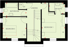 First floor of the 4 bedroom Kelling