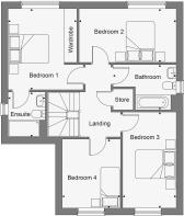 Dandara - Golwg Gwendraeth - The Usk, Home 128 floorplan