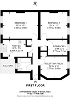 Floorplan area for info only, not for £/sq. ft valuation