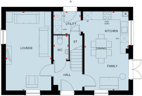 Ground floor of the 3 bedroom Foxglove