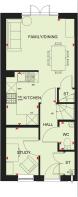 Ground floor plan of our 3 bed Haversham home