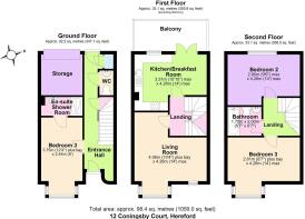 Floor Plan 12 Coningsby Court, Hereford HR1 2DF.JP