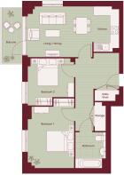 Royal Gateway - Plots 47, 74, 80, 86, 92, 98, 104, 110, 116 and 122 Floorplan