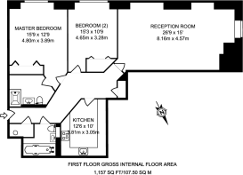 Floorplan area for info only, not for £/sq. ft valuation