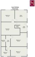 Floorplan letterhead - Les Arbres - First Floor - 