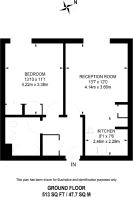 Floorplan area for info only, not for £/sq. ft valuation