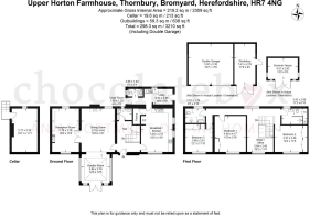 Detached farmhouse plus outbuildings